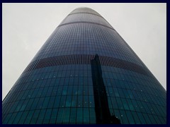 Guangzhou International Finance Center (IFC) is Guangzhou's tallest building until 2016  (Canton Tower that was built the same year is taller but not a building). It was built in 2010, has 103 floors and is 438m tall. It is mixed use, it contains an observation deck, a restaurant, a landing pad contains offices  and a Four Seasons hotel. It was designed by Wilkinson Eyre.